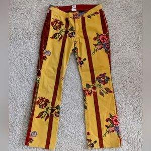 Y2K Joie Embroidered Floral Pants